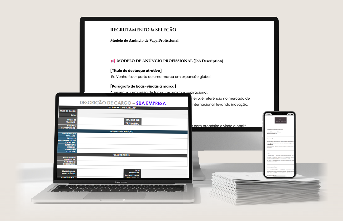 Mockup Pack Gestão Essencial